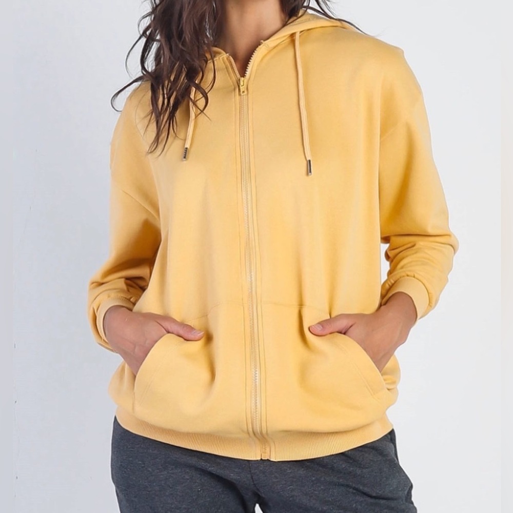 Women’s  Fleece Lined  Zip up hoodies with Pockets Casual Sweatshirts Y2K